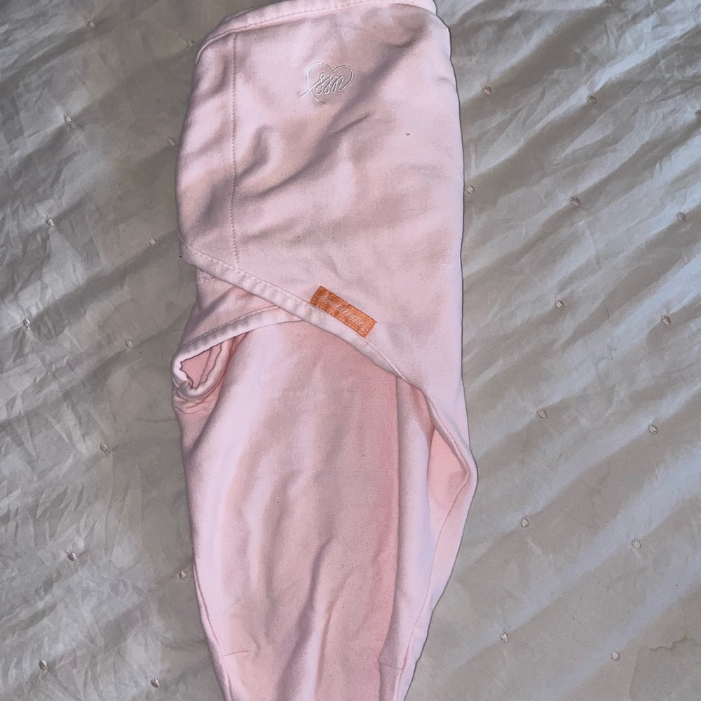 3 baby girl swaddles